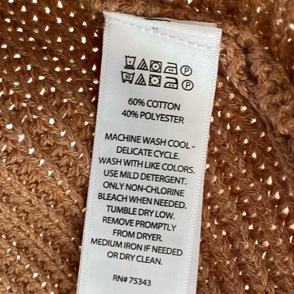 Rachel Zoe Womens Cowl-neck Tunic Sweater, Brown, Size M - Picture 8 of 8